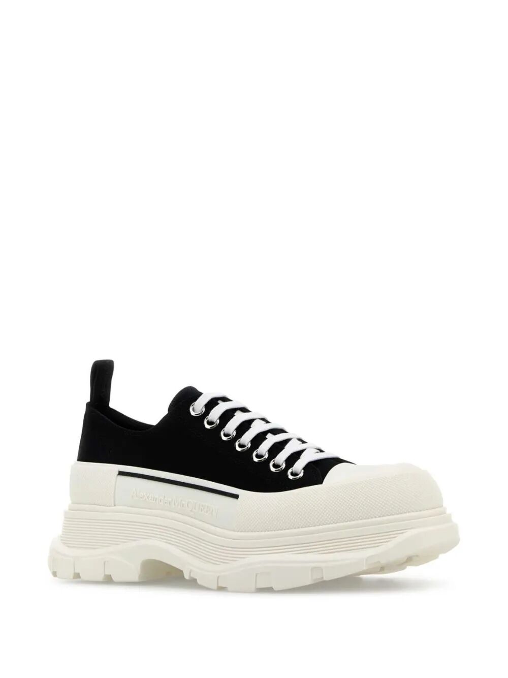 Alexander Mcqueen Men Tread Slick Canvas Lace Up Sneakers ALEXANDER MCQUEEN