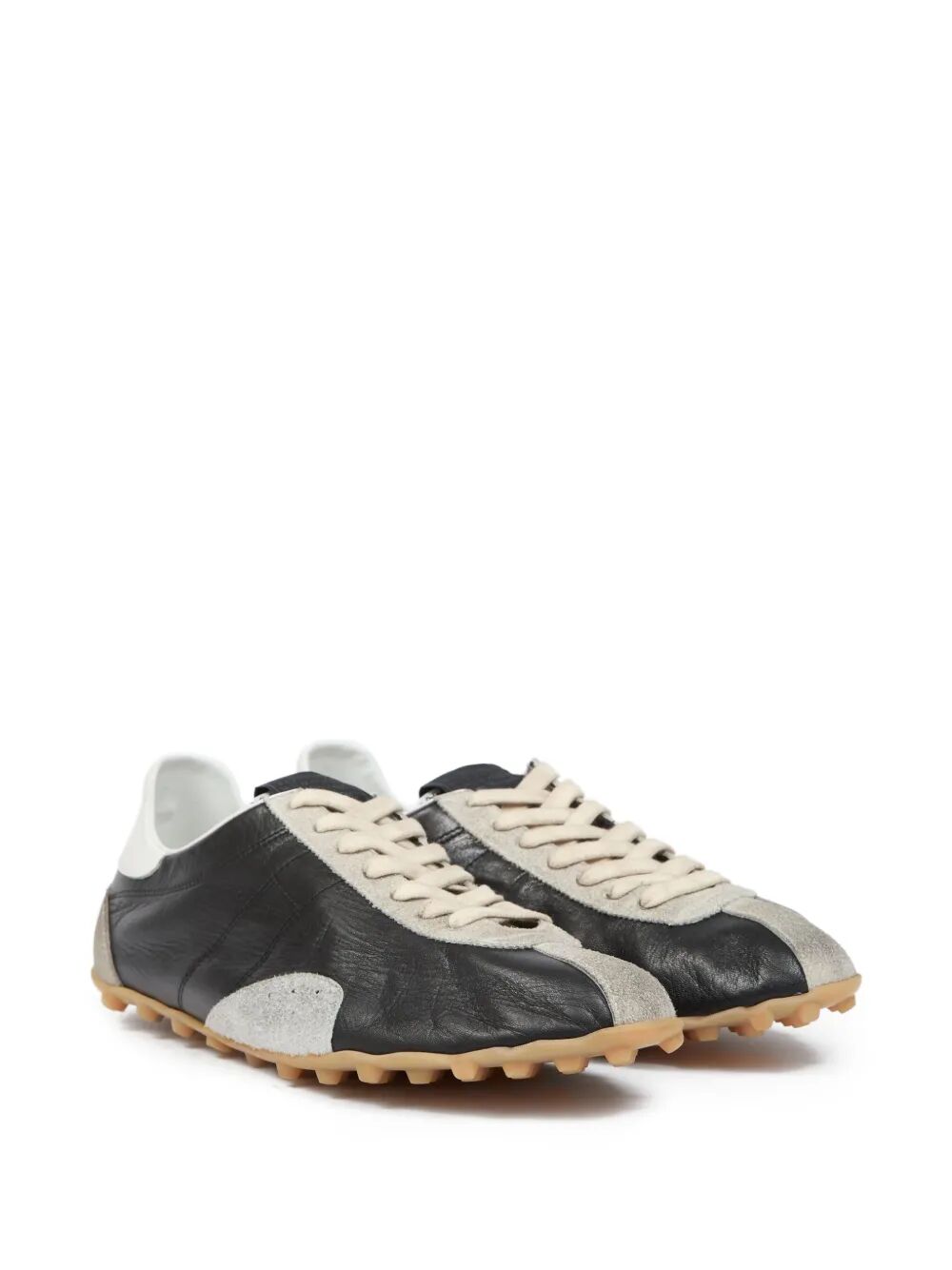 Maison Margiela Men Sprinters Vintage Finish Suede And Leather Sneakers MAISON MARGIELA
