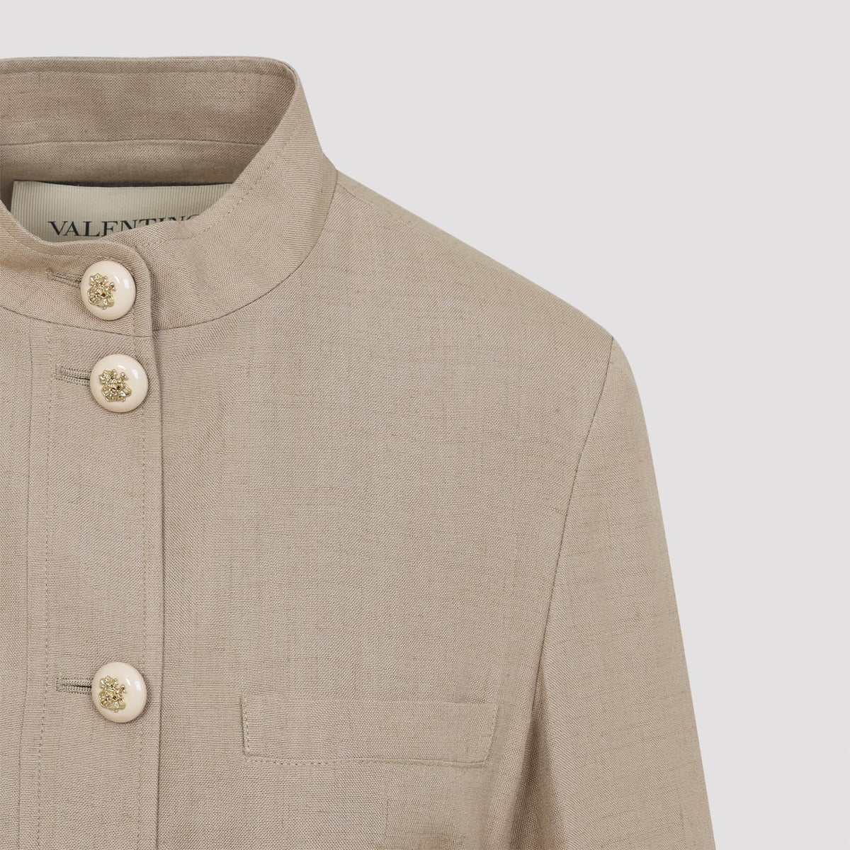 Valentino Caban Embroidered Logo Vg Jacket Women VALENTINO