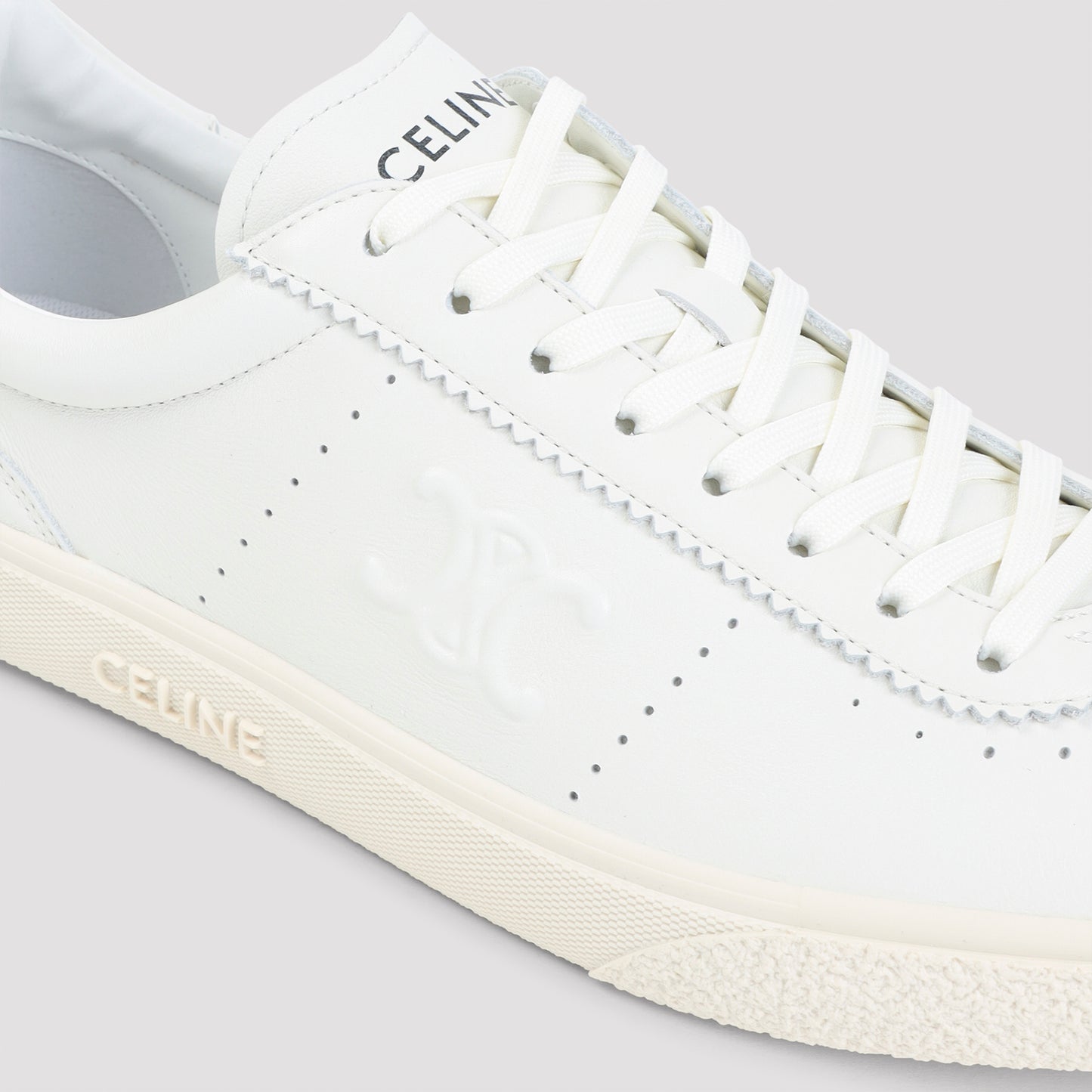 Celine Low Lace-Up Sneakers With Triomphe Men CELINE