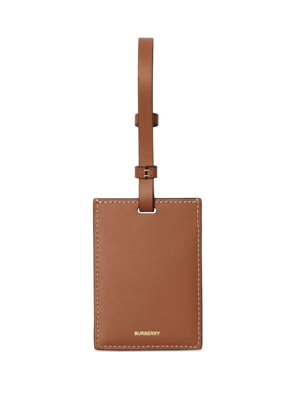 Burberry Men Check Leather Luggage Tag BURBERRY