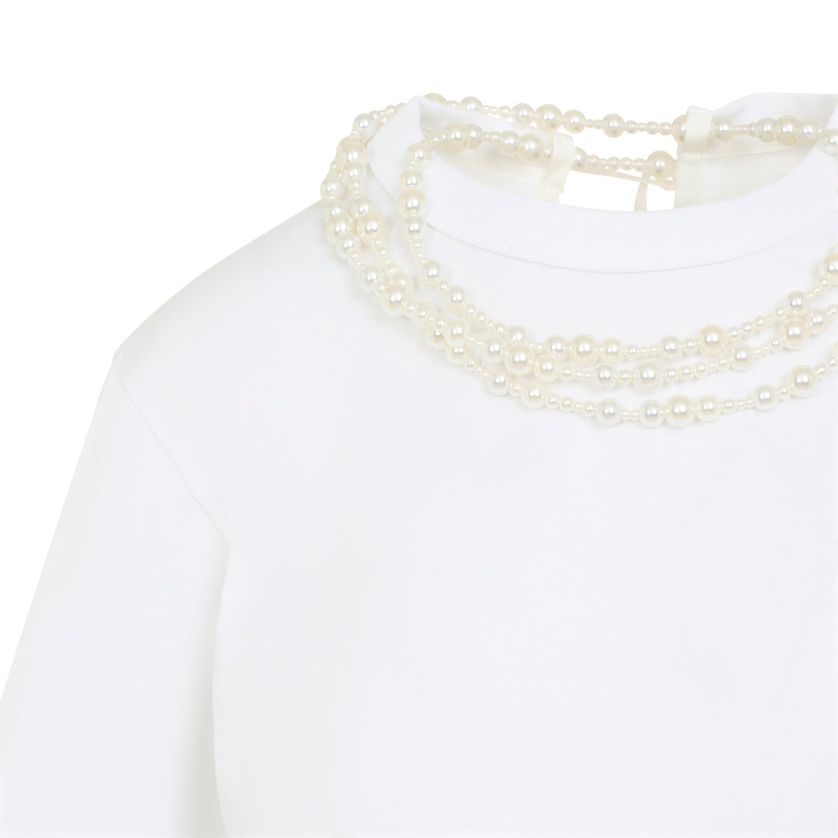 Carven Pearl Necklace T-Shirt Women CARVEN