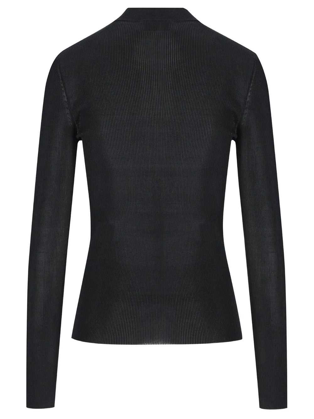 Saint Laurent Women Pullover A Coste In Seta SAINT LAURENT