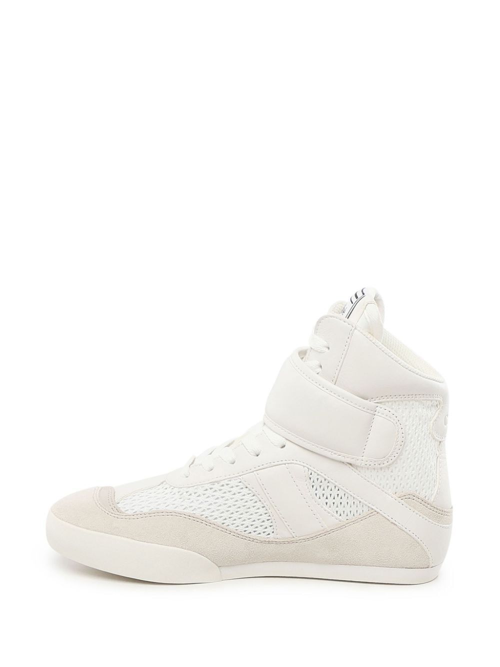 Chloe Women Mesh And Suede Kick High-Top Sneakers CHLOE