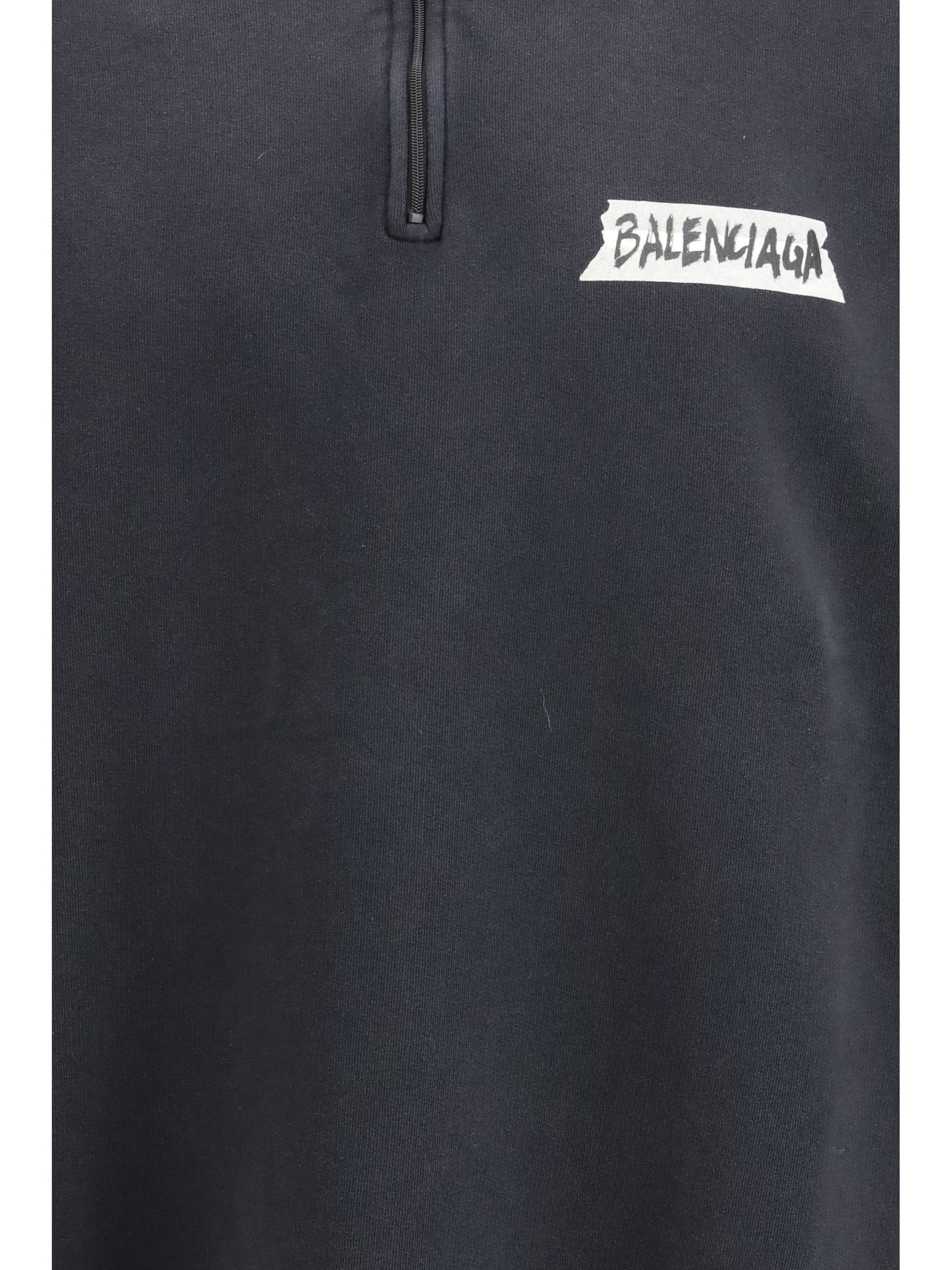Balenciaga Men Distressed Zipped Sweatshirt BALENCIAGA