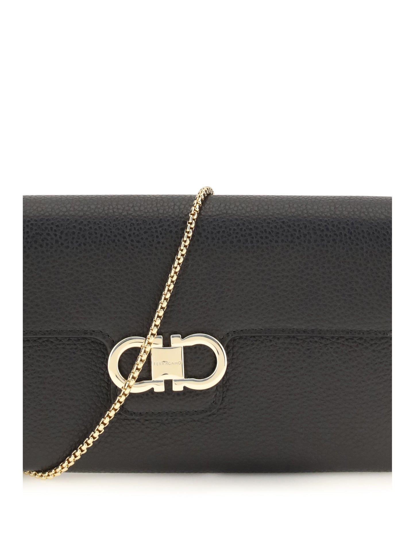 Ferragamo Women Gancini Wallet With Shoulder Strap