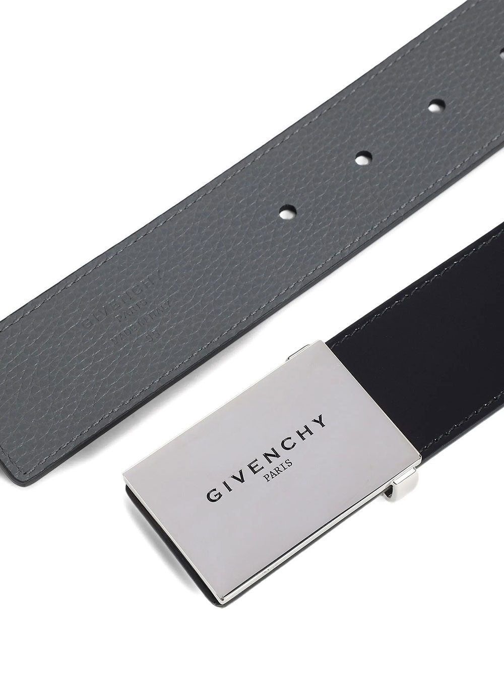 Givenchy Men Label Reversible Leather Belt GIVENCHY