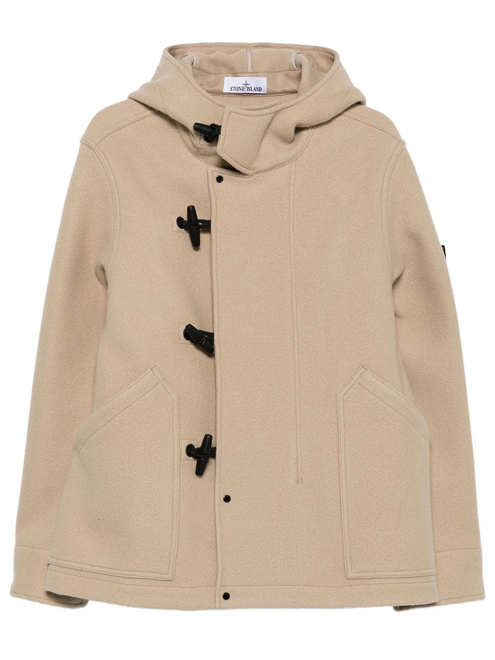 Stone Island Men Parka "Heavy Melton" Corto Con Alamari STONE ISLAND