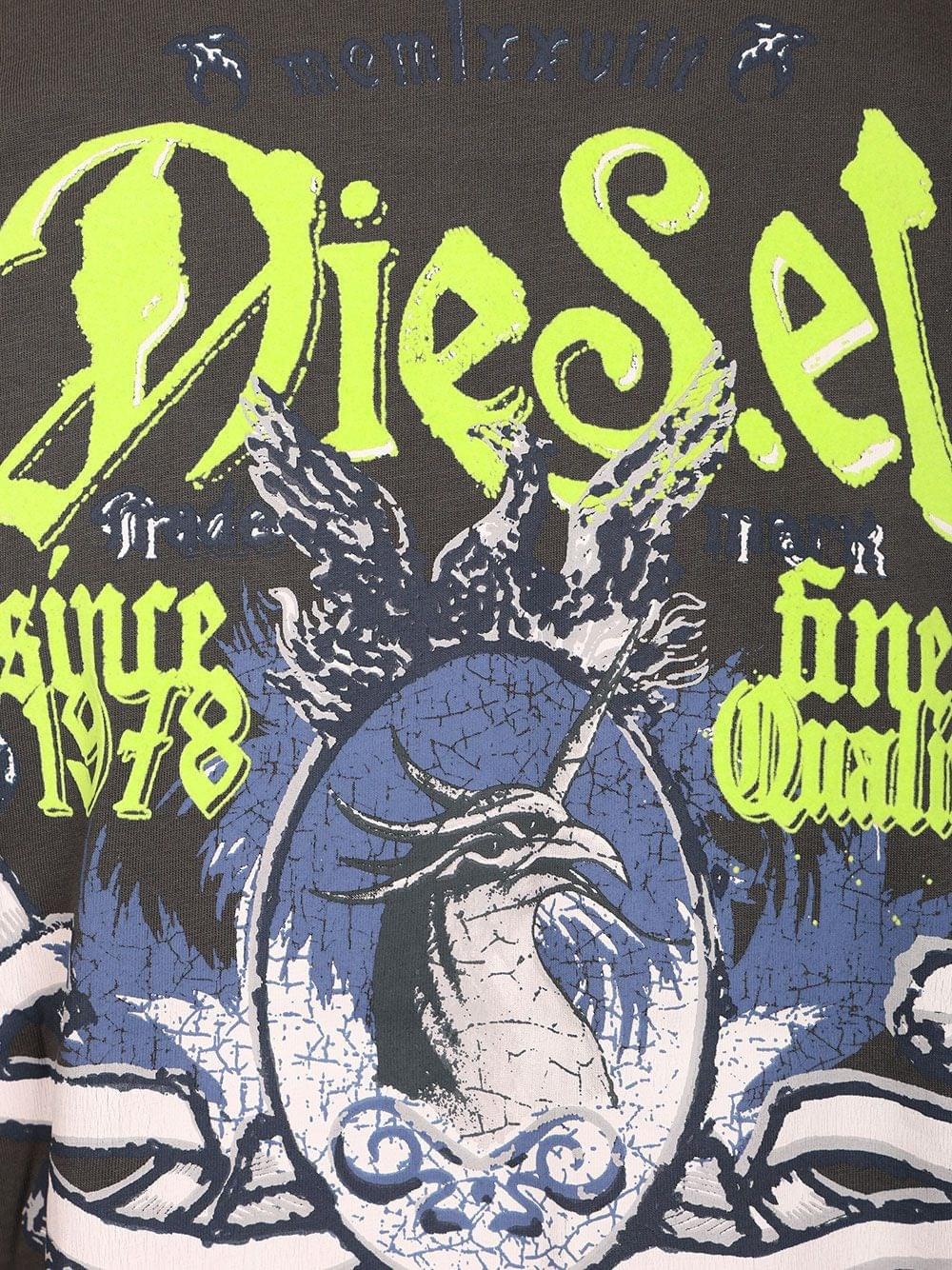 Diesel Men Cotton T-Shirt DIESEL