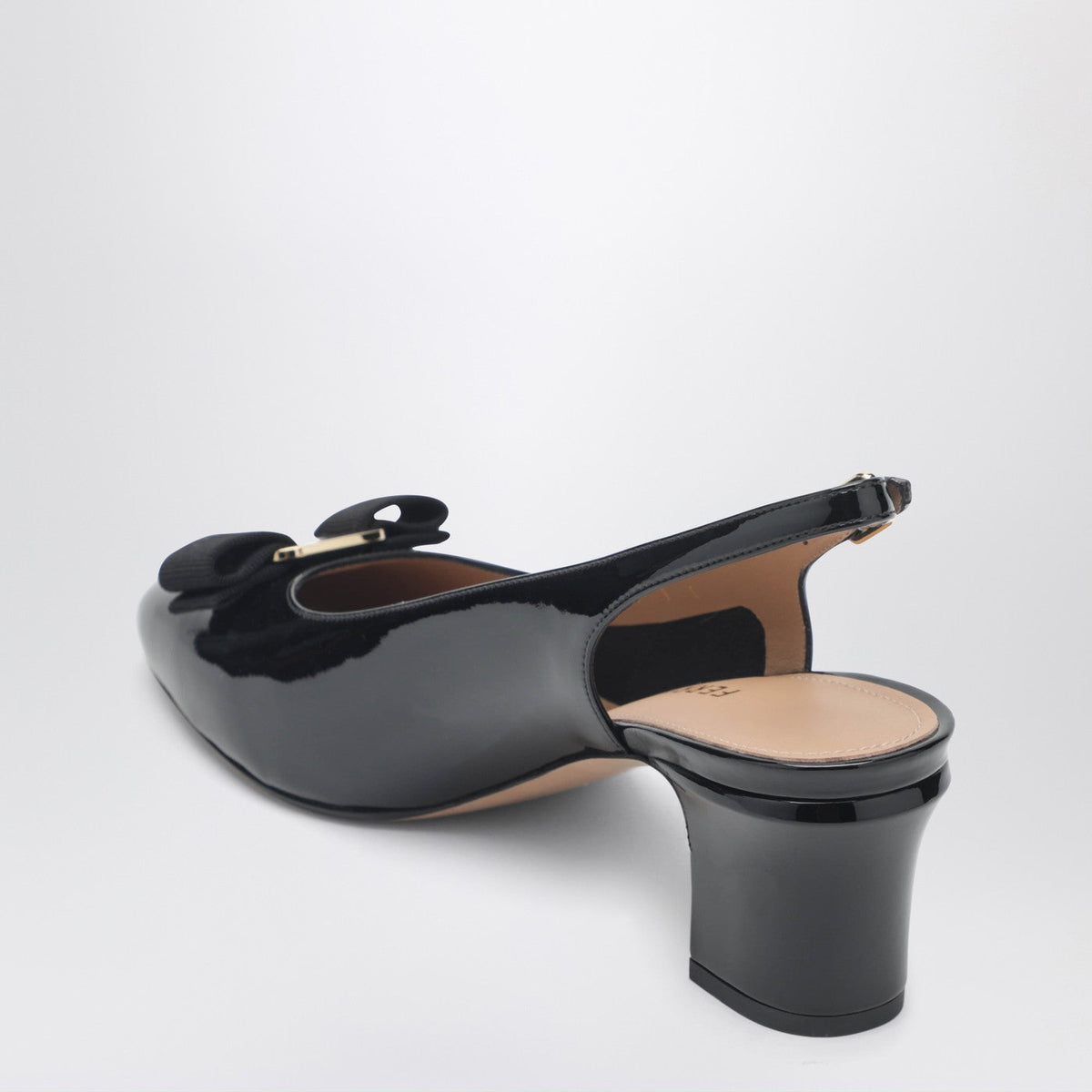 Ferragamo Black Vara Bow Slingback Shoes Women FERRAGAMO