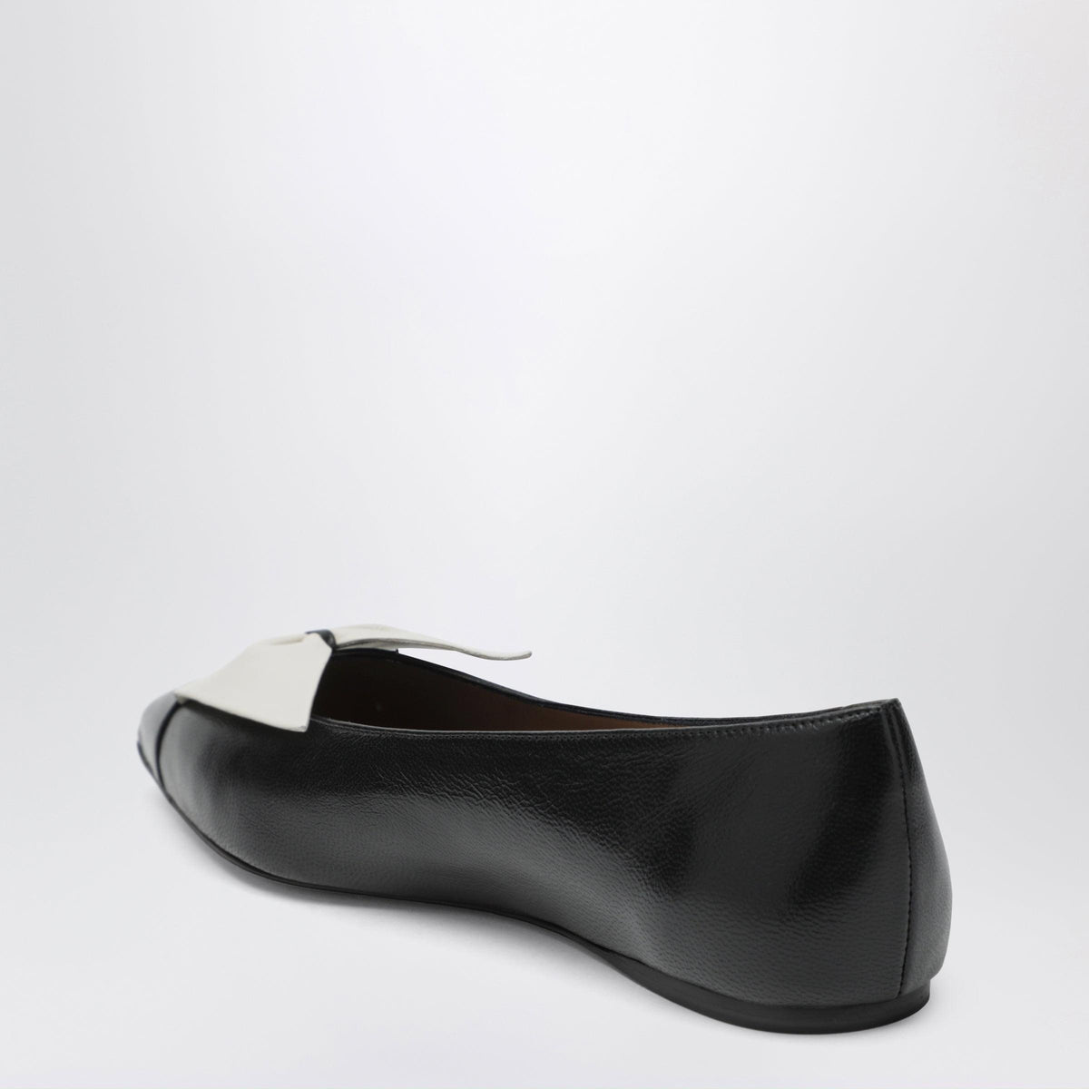 Ferragamo Soft Bow Ballerina Flats Black/Mascarpone Women FERRAGAMO
