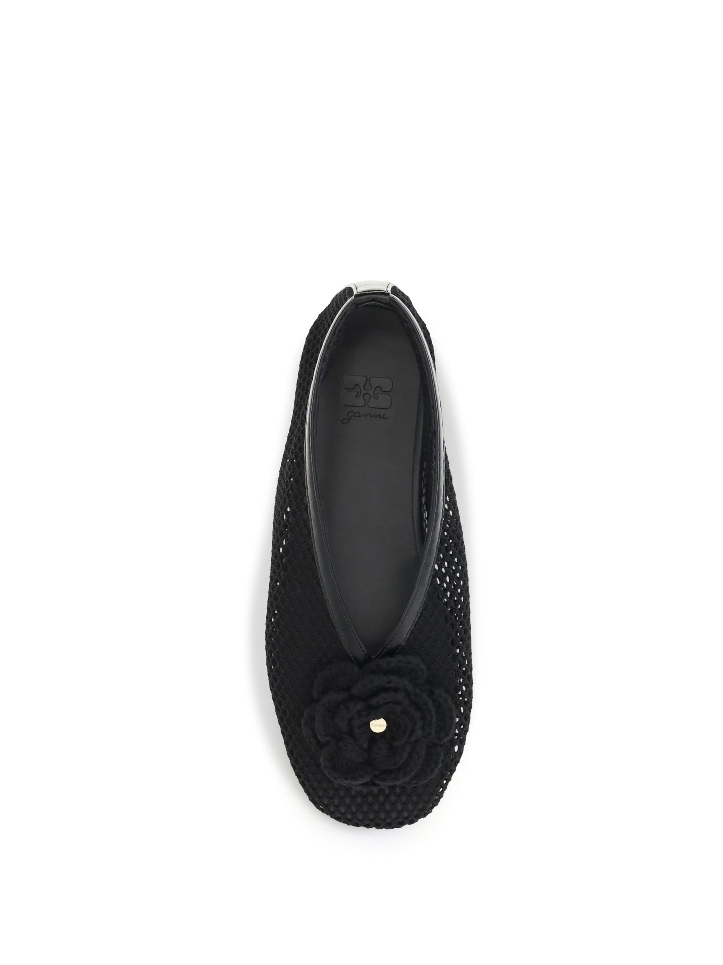 Ganni Women Jenny Mesh Ballerinas GANNI