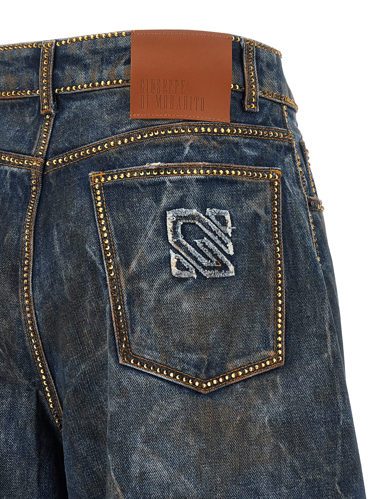 Giuseppe Di Morabito Women Rhinestone Jeans GIUSEPPE DI MORABITO