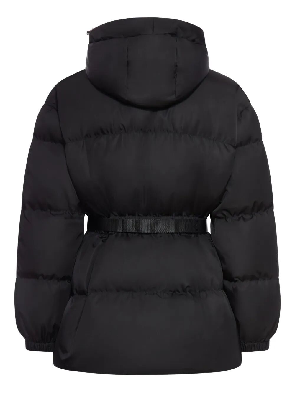 Prada Women Hooded Belted Puffer Jacket PRADA