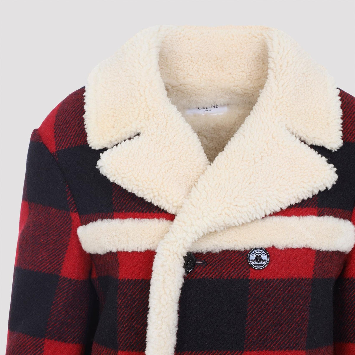 Celine Caban Shearling Jacket Women Women CELINE