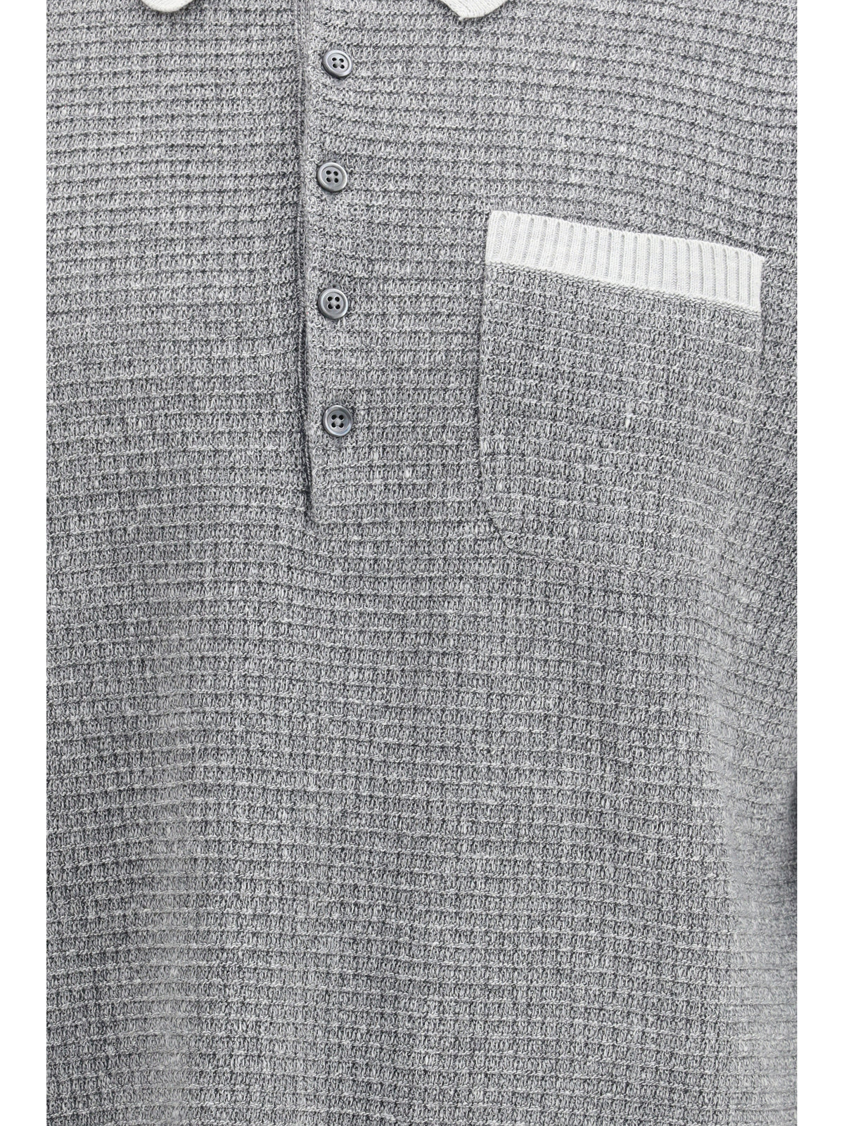 Thom Browne Men Knitted Polo Shirt