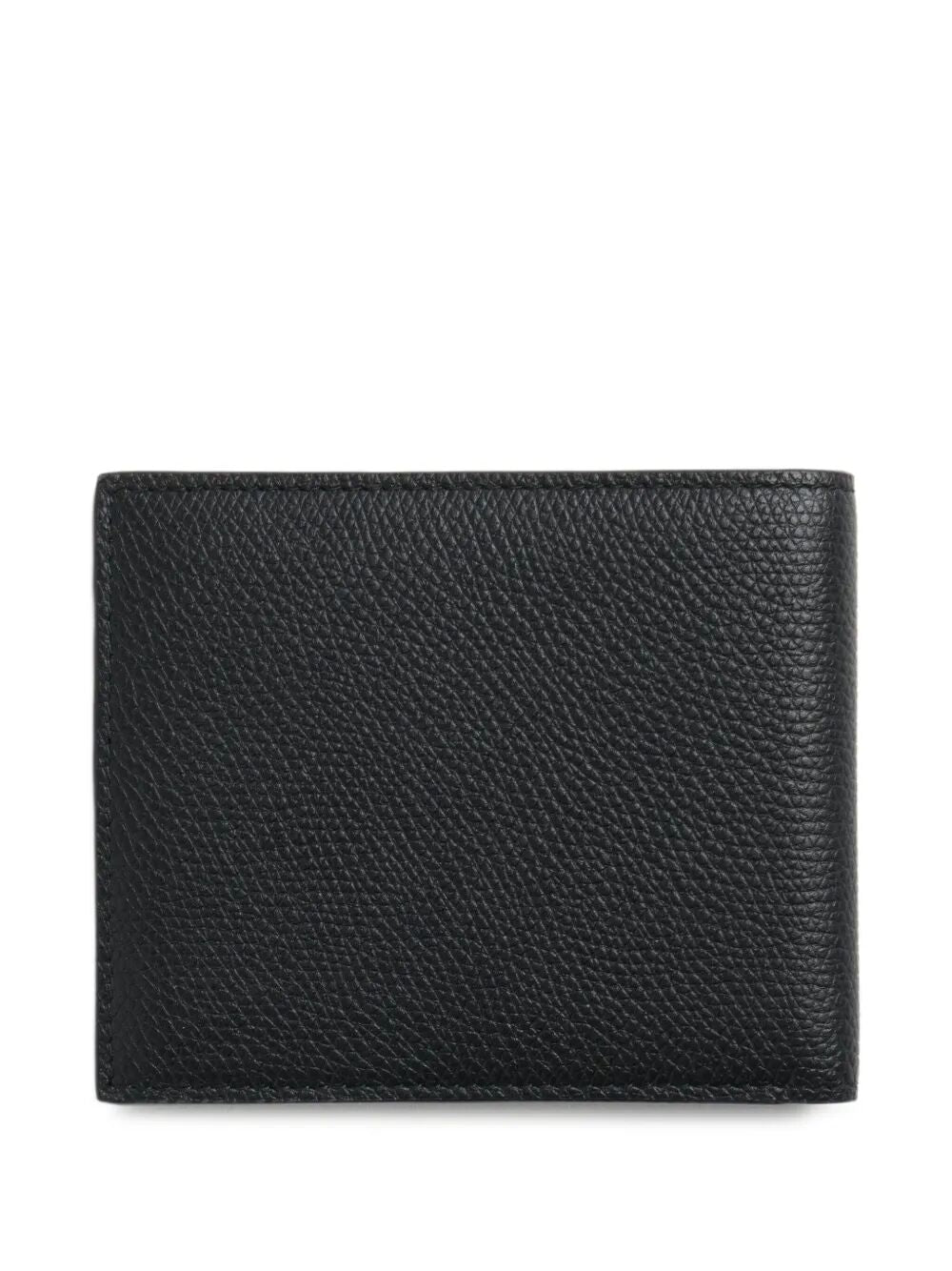 Valentino Garavani Men Vlogo Signature Grainy Calfskin Bi-Fold Wallet