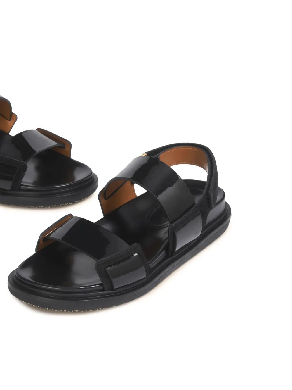 Marni Women Fussbett Double-Strap Leather Sandals MARNI