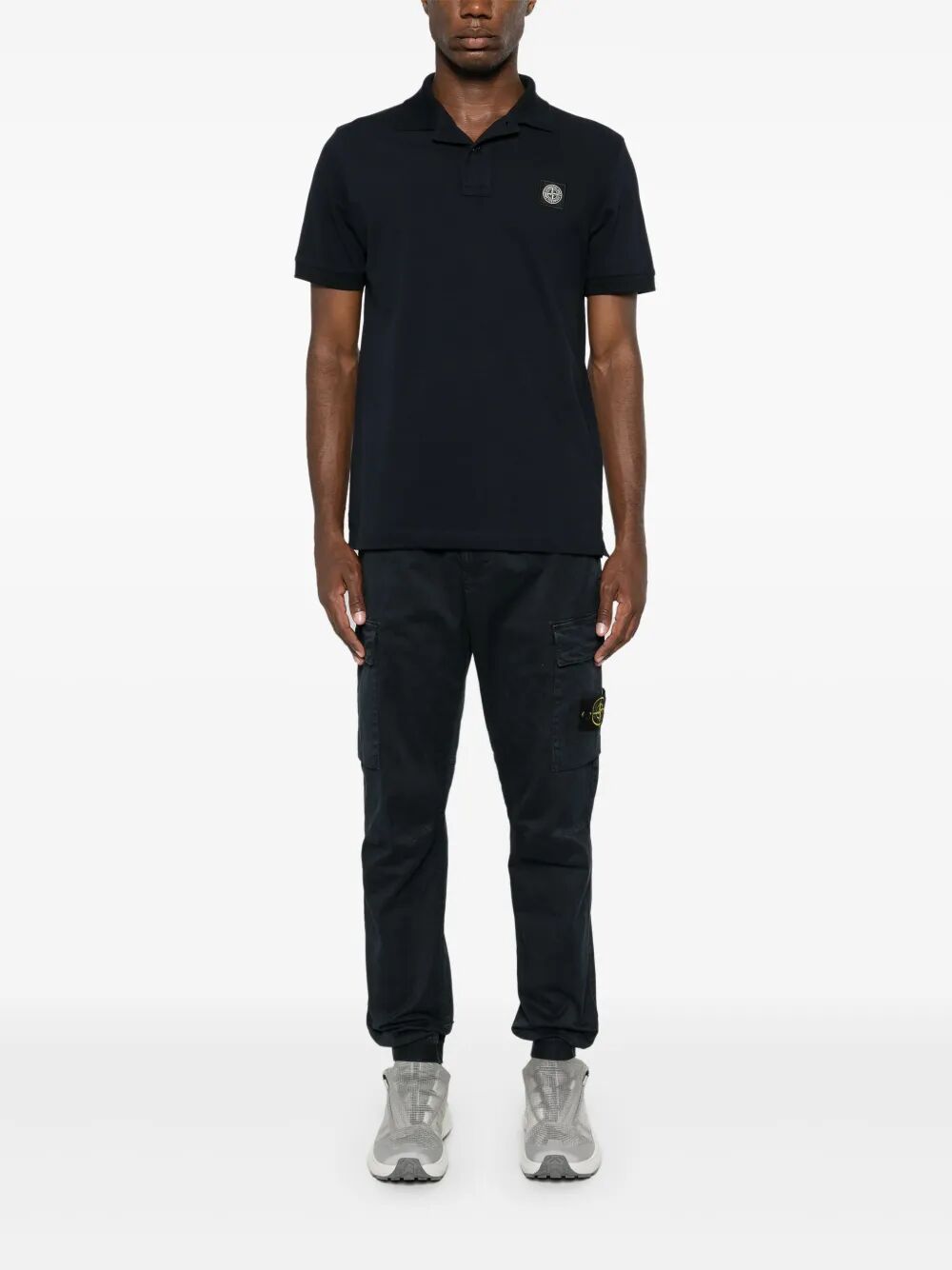 Stone Island Men Slim Fit Cotton Piqué Polo Shirt