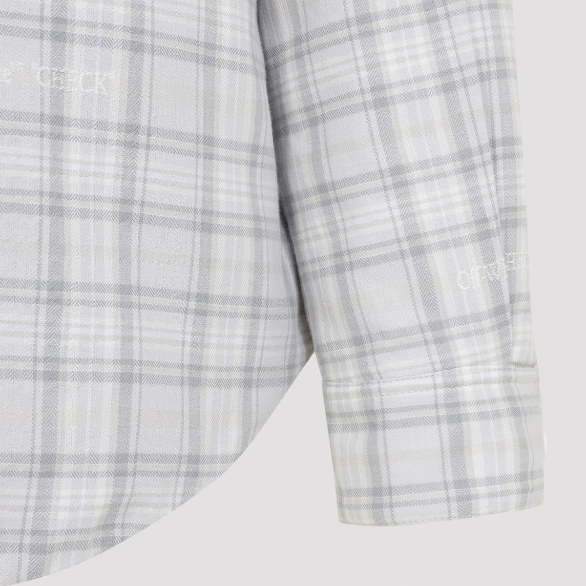 Lbl Check Flannel Padded Overshirt Men OFF-WHITE