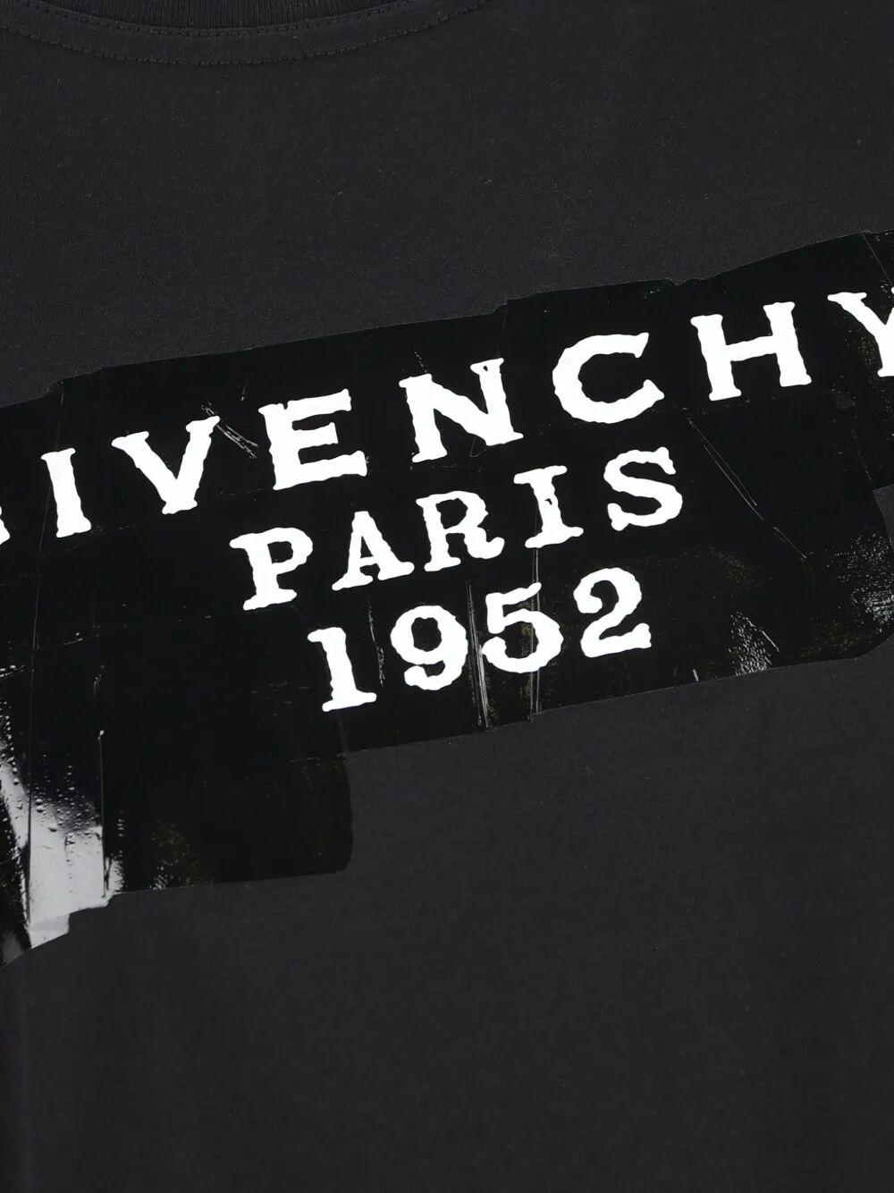 Givenchy Women Cotton T-Shirt With Givenchy Tape Print