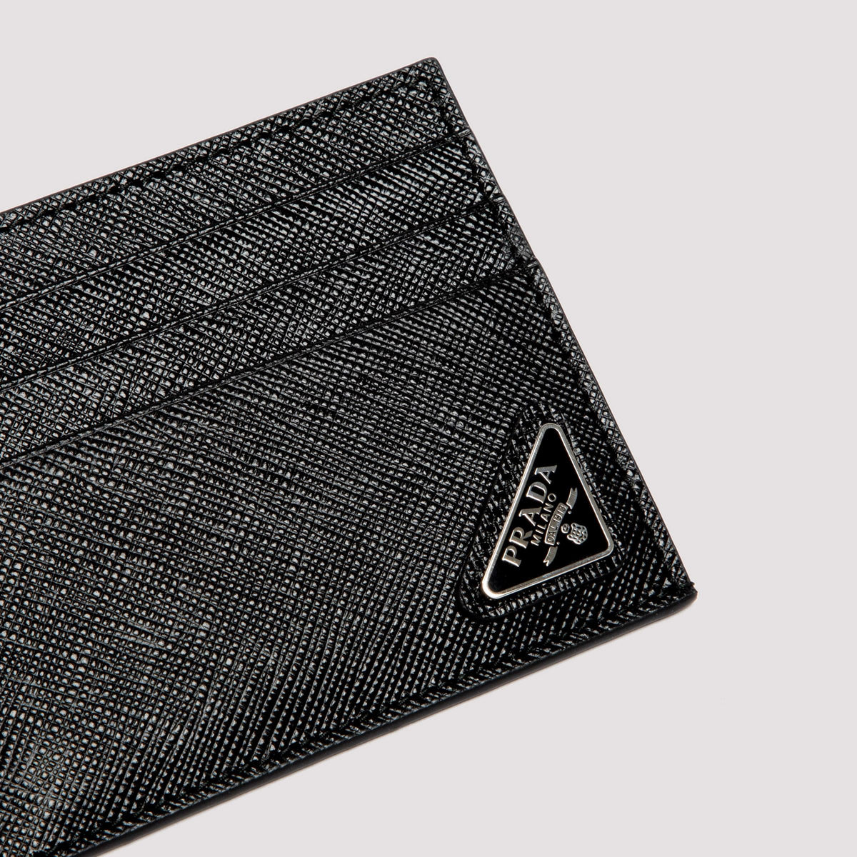 Prada Saffiano Sleek Card Holder Men Men PRADA