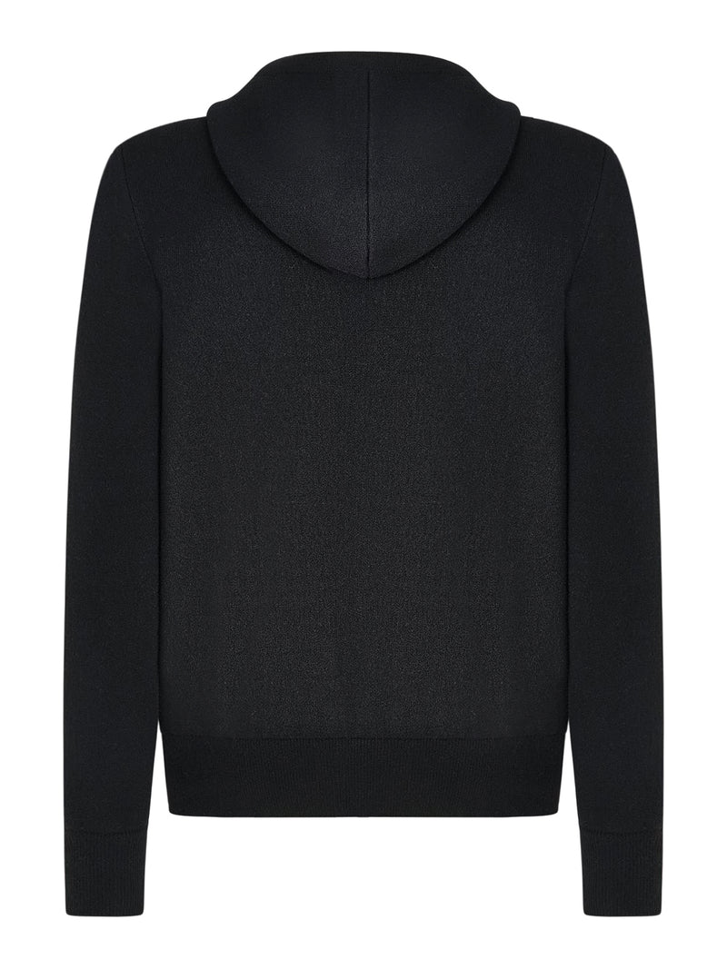 Fendi Men Black Ff Zucca Cashmere Sweatshirt FENDI