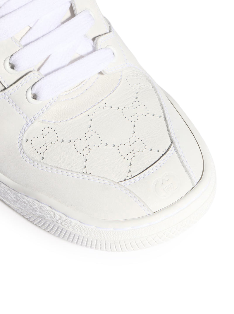 Gucci Men White Screener Sneakers GUCCI