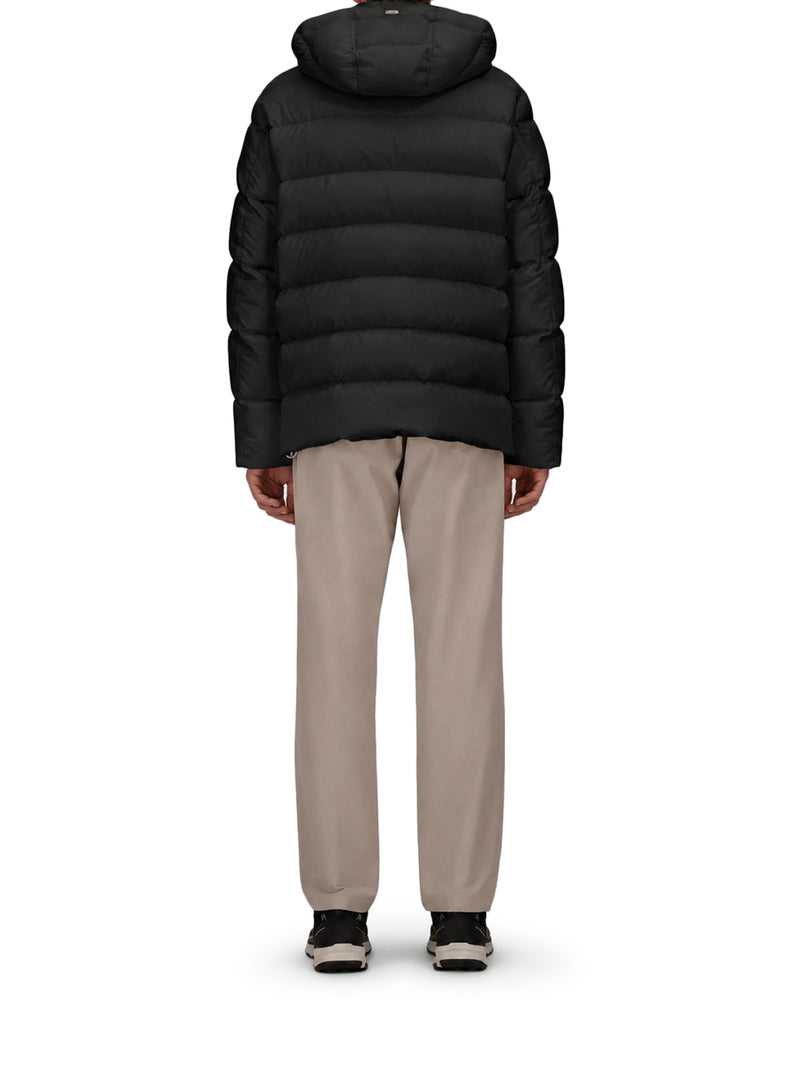 Herno Men Super-Matte Technical Fabric And Monogram Parka HERNO