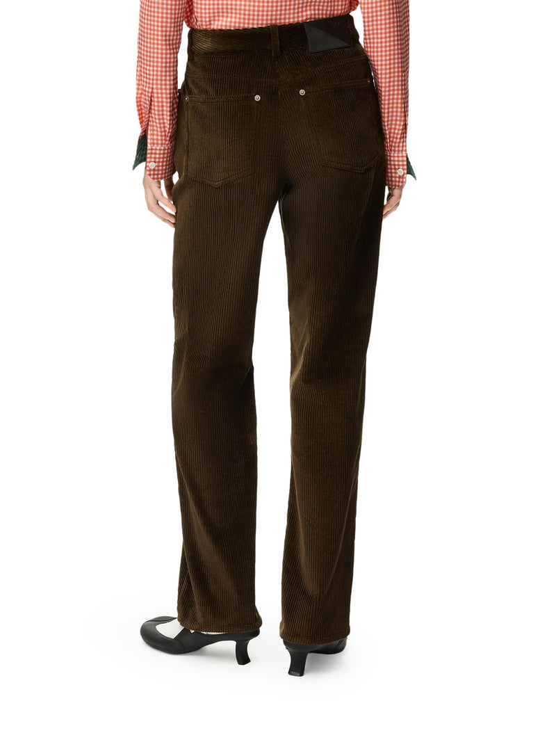 Loewe Women Cotton Corduroy Trousers LOEWE