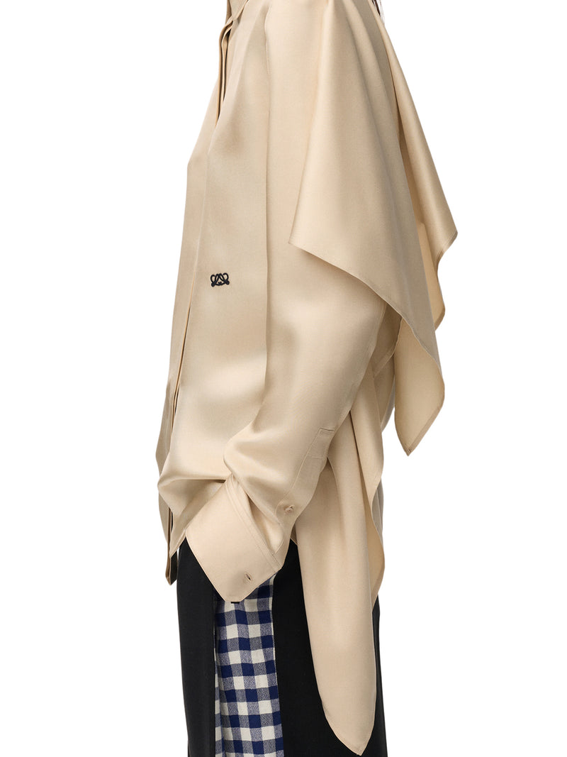 Loewe Women Silk Twill Shirt With Soft Panel LOEWE