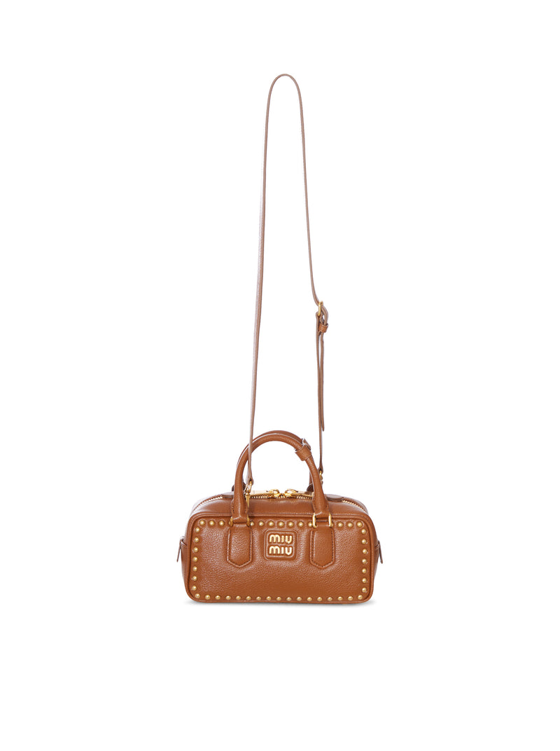 Miu Miu Women Arcadie Bag With Gold Studs MIU MIU