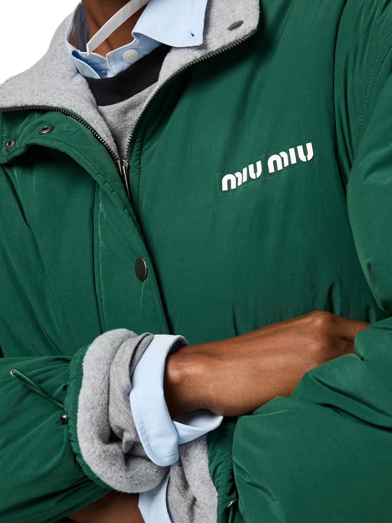 Miu Miu Women Wool Jacket With Logo On The Front MIU MIU
