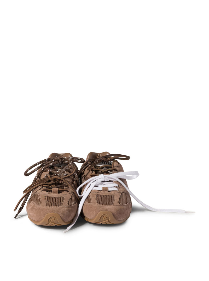 New Balance X Miu Miu Women New Balance X Miu Miu 530 Sl Sneakers In Suede And Mesh New Balance X Miu Miu