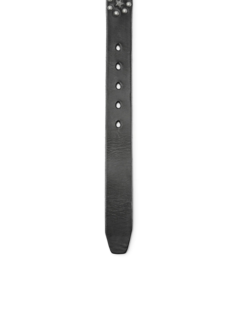 Our Legacy Men Star Fall Belt In Black Leather OUR LEGACY