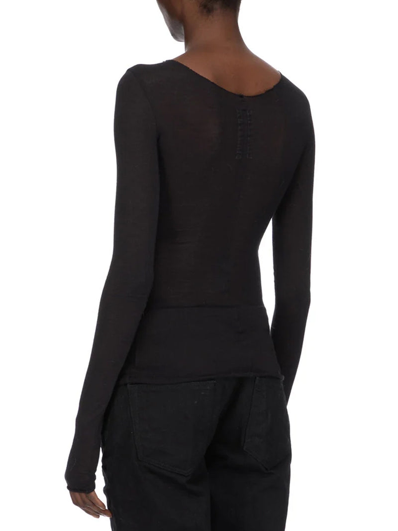 Rick Owens Women Temple T-Shirt In Wool And Silk Blend RICK OWENS