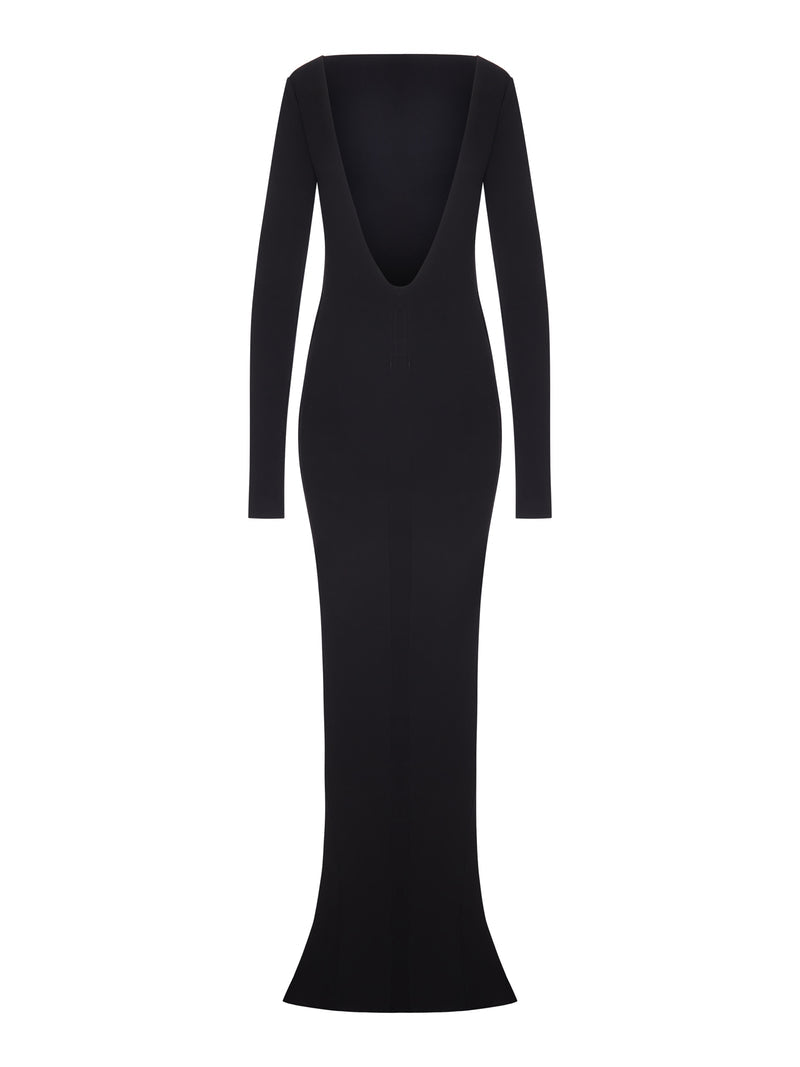 Rick Owens Women Long Dress With A Front Slit And A Deep Back Neckline RICK OWENS