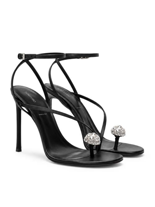 Tom Ford Women Cassia Satin And Crystal Ankle-Strap Sandals TOM FORD