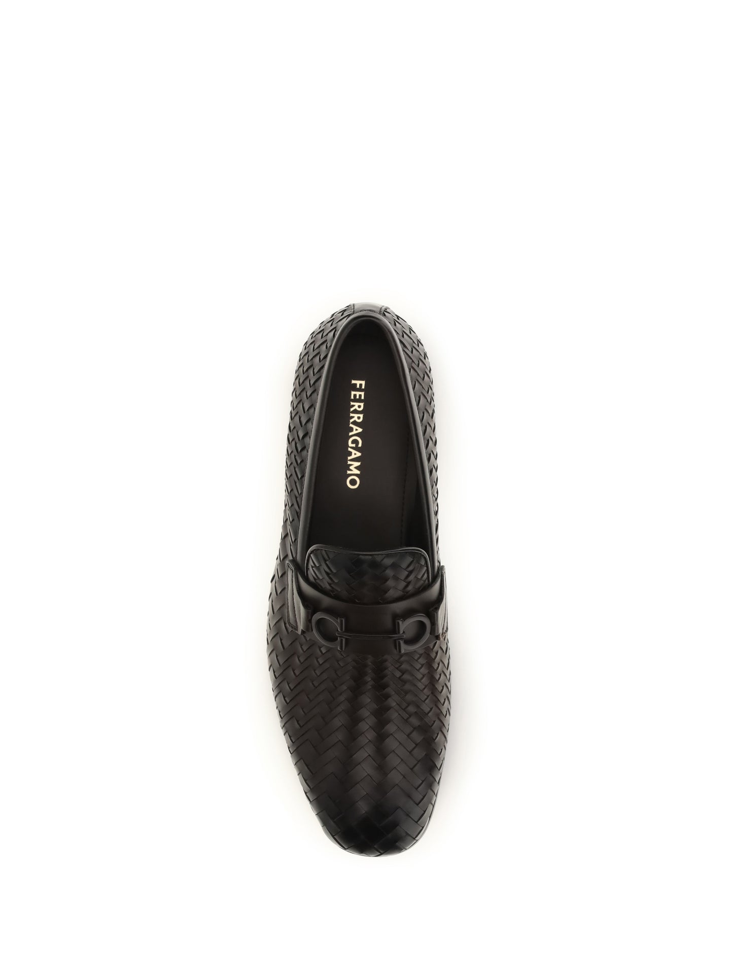 Ferragamo Men Woven Gancini Loafers FERRAGAMO