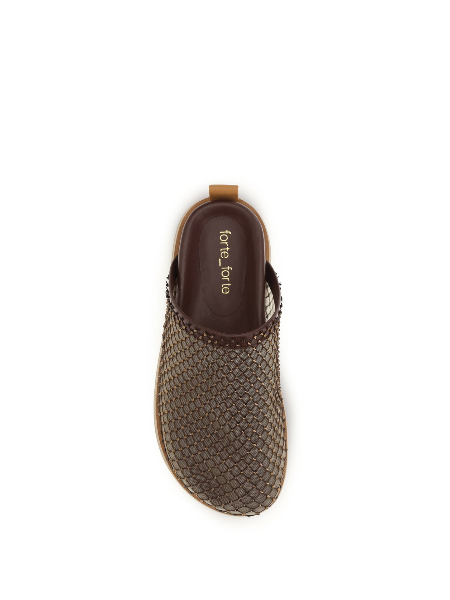 Forte_Forte Women Mesh Mules With Rhinestones FORTE FORTE