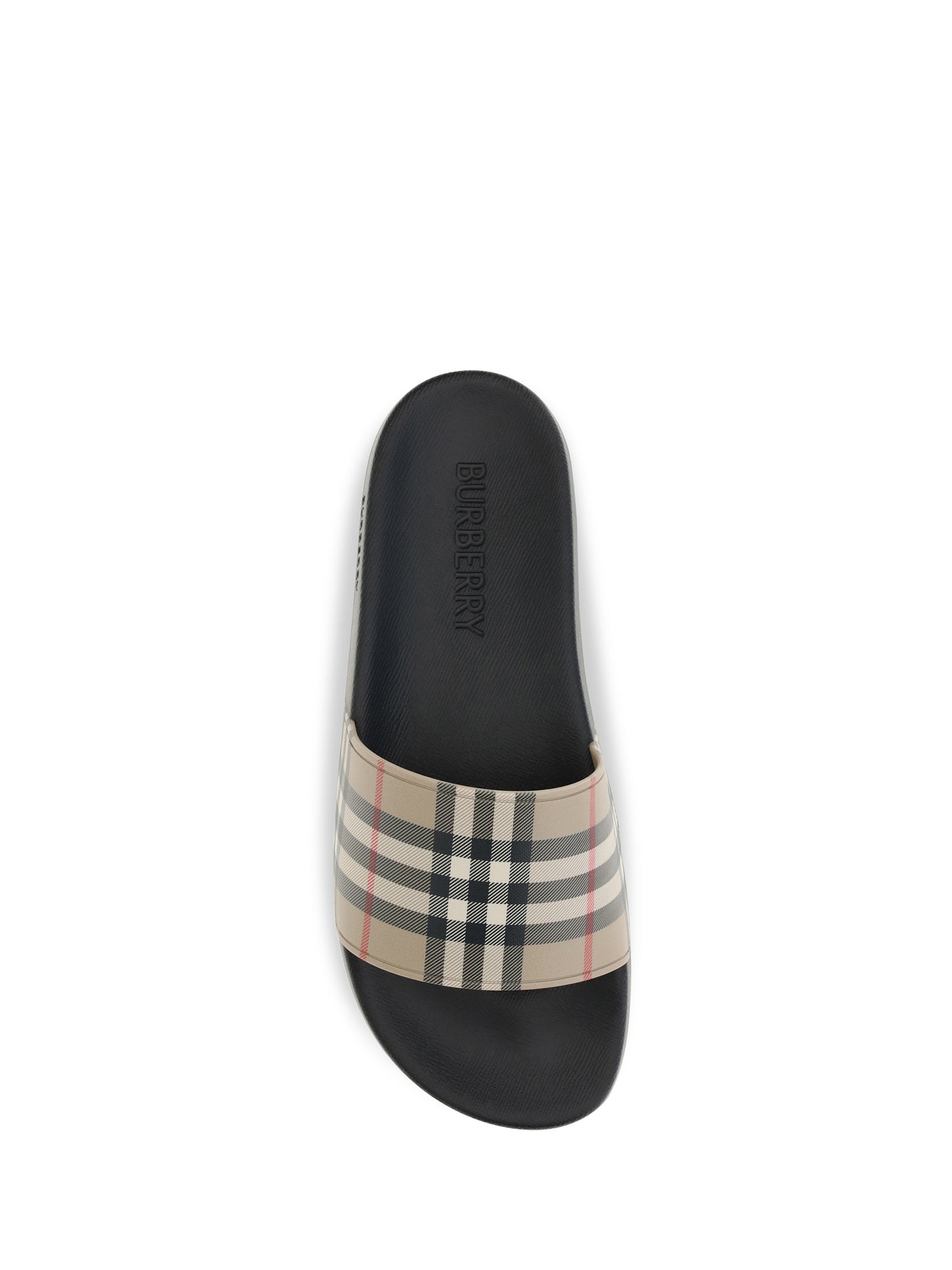 Burberry Men Check Slides BURBERRY