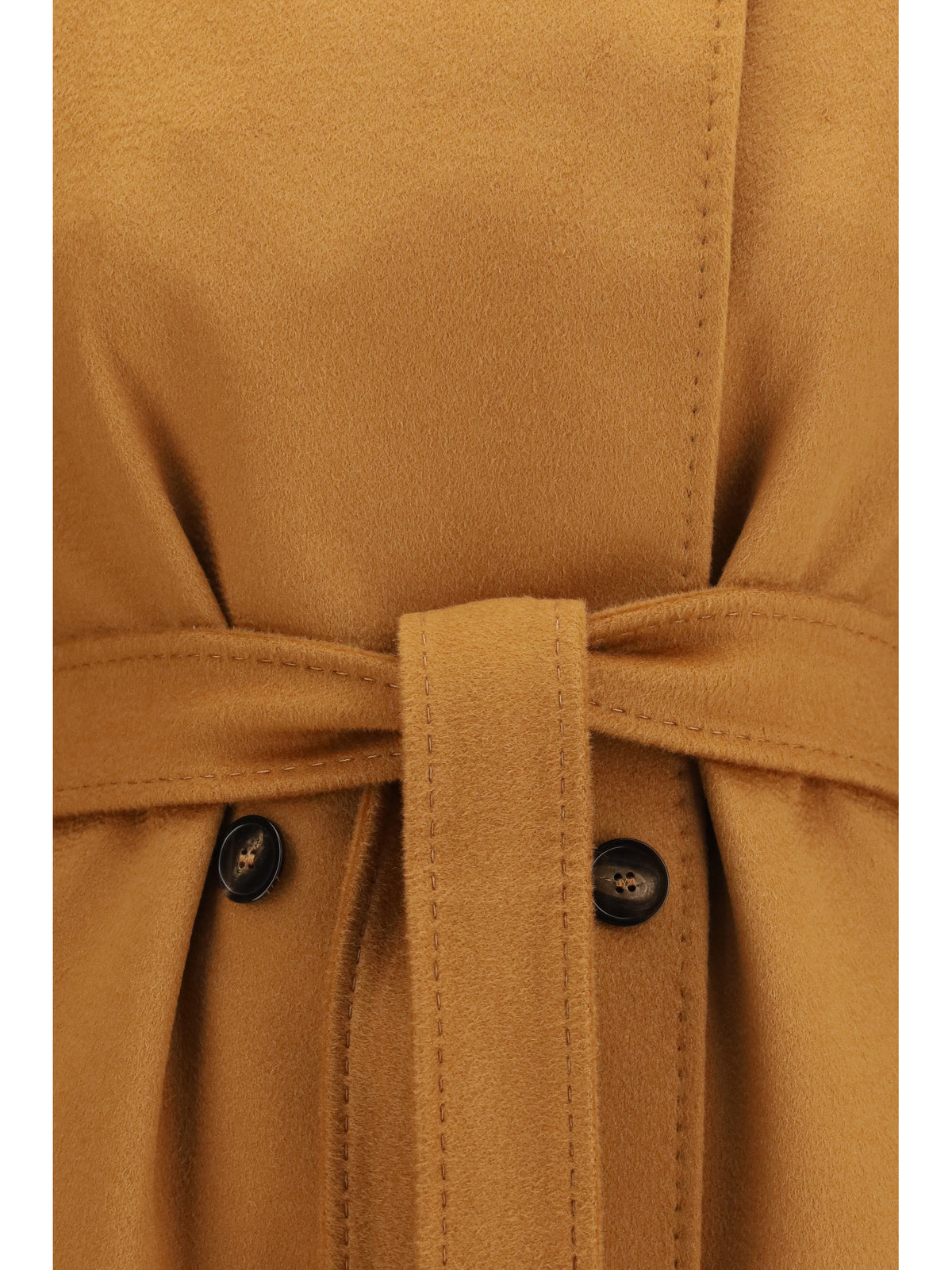 Max Mara Studio Women Double Breasted Wool Coat MAX MARA STUDIO