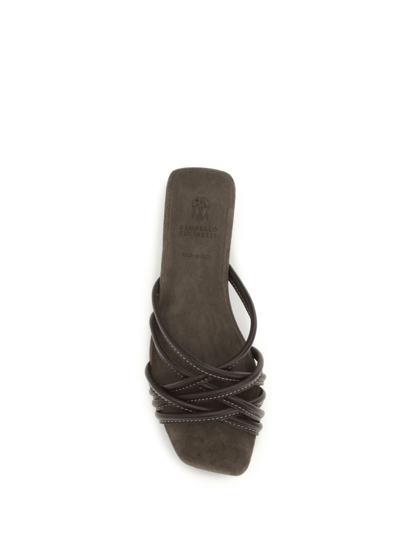 Brunello Cucinelli Women Flat Leather Sandals BRUNELLO CUCINELLI