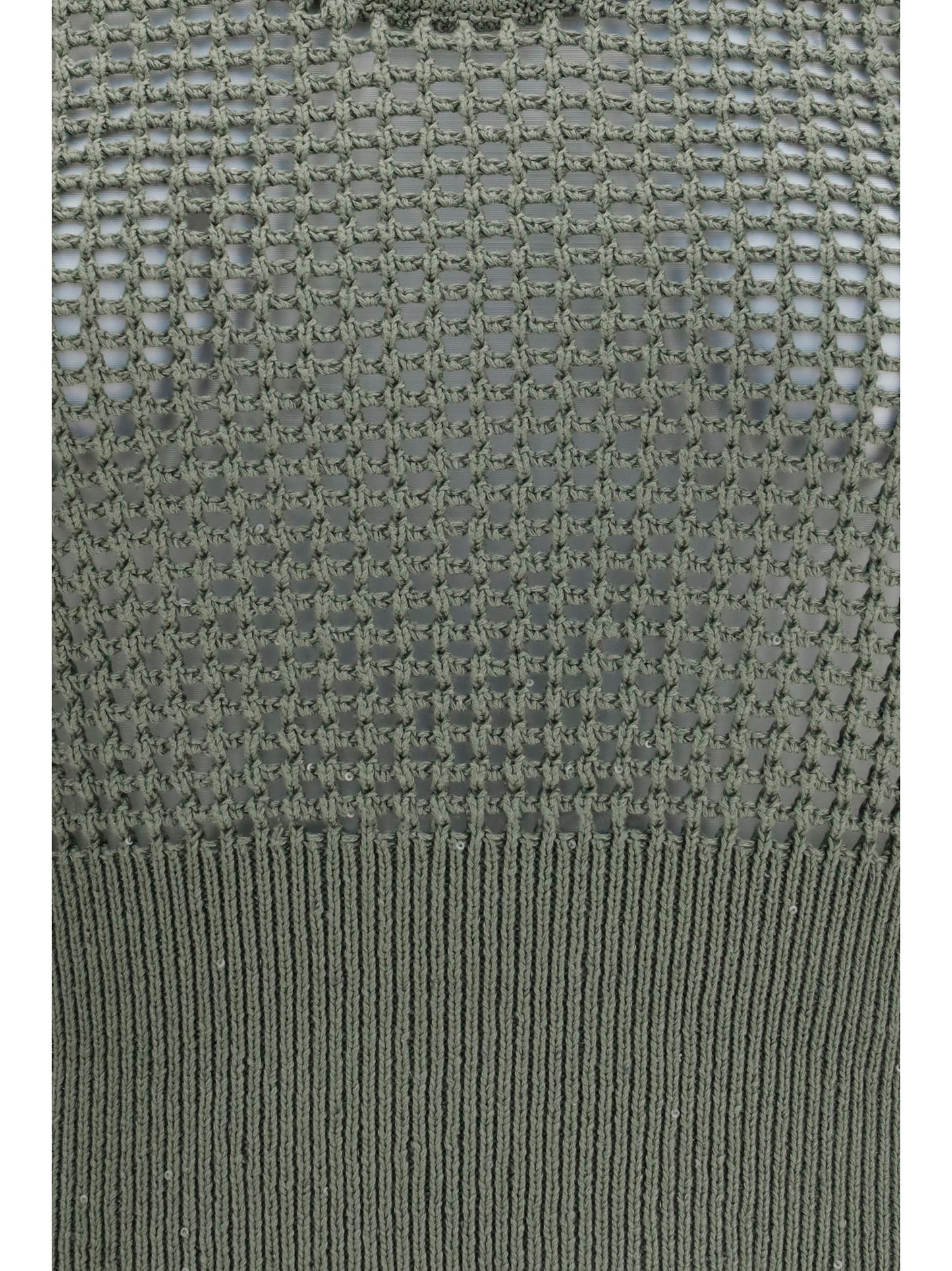 Brunello Cucinelli Women Perforated Sequin Tank Top BRUNELLO CUCINELLI