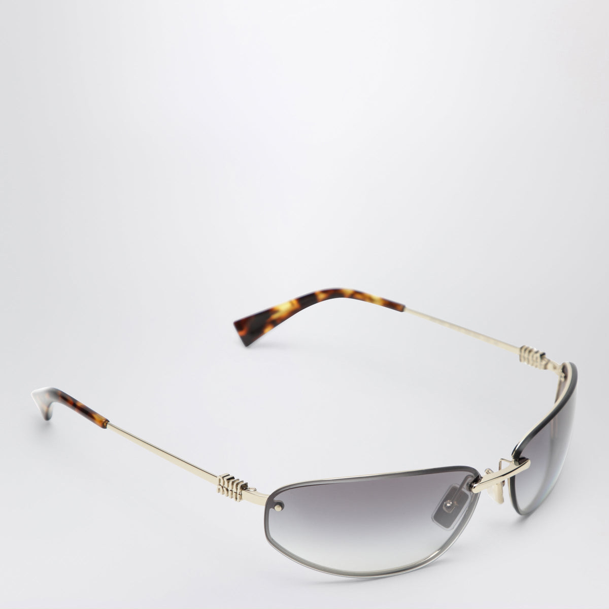 Miu Miu Miu Nocturne Sunglasses In Light Gold Metal Women MIU MIU