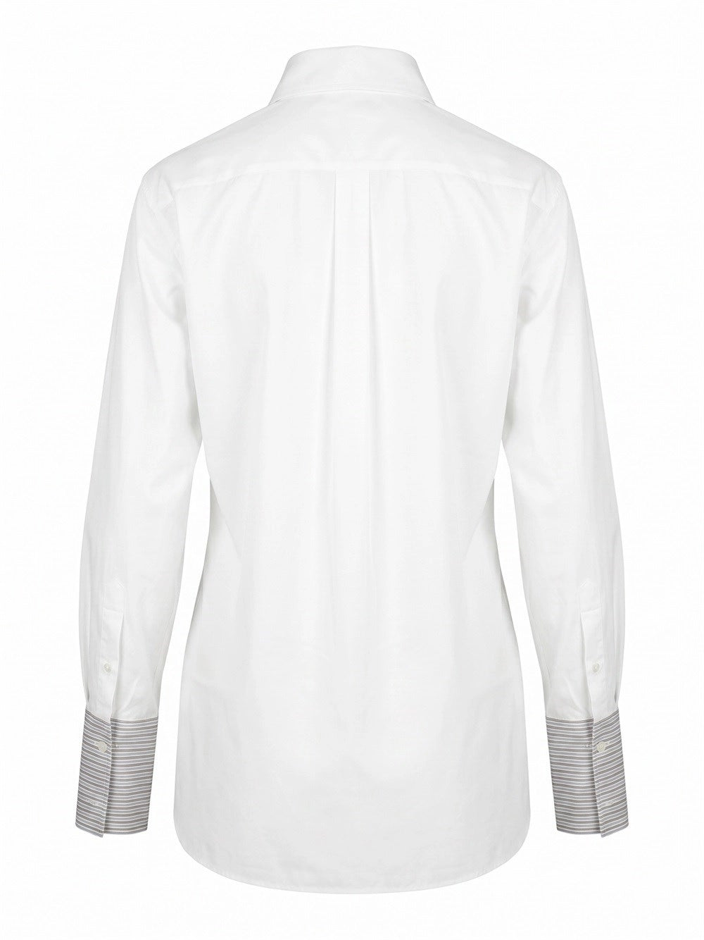 Prada Women Shirt With Striped Cuff Detail