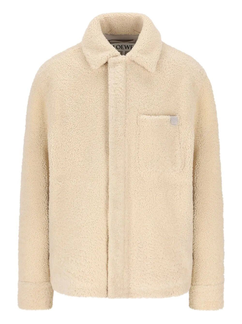 Loewe Men Shearling Overshirt LOEWE