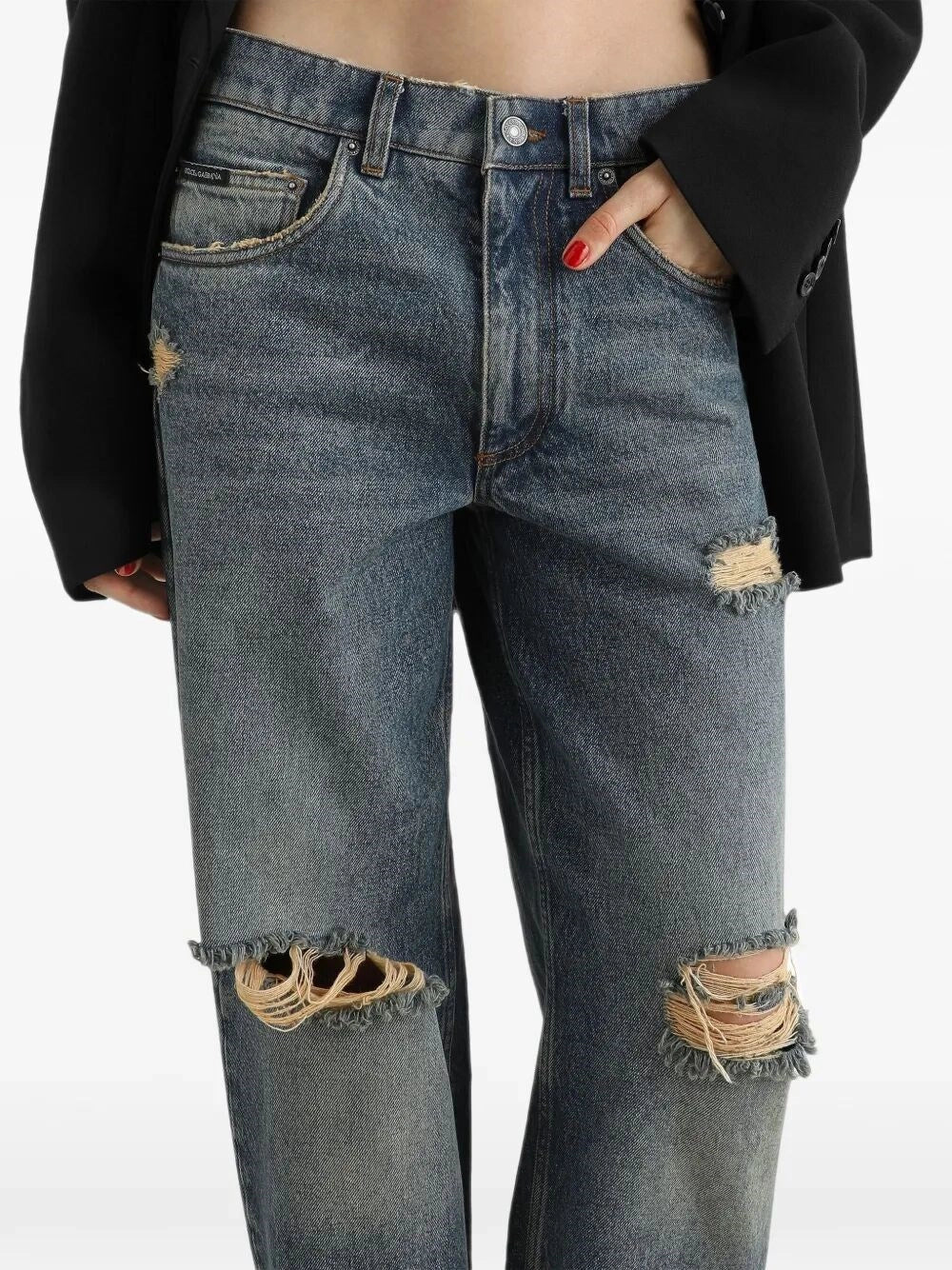 Dolce & Gabbana Women 5-Pocket Denim Trousers