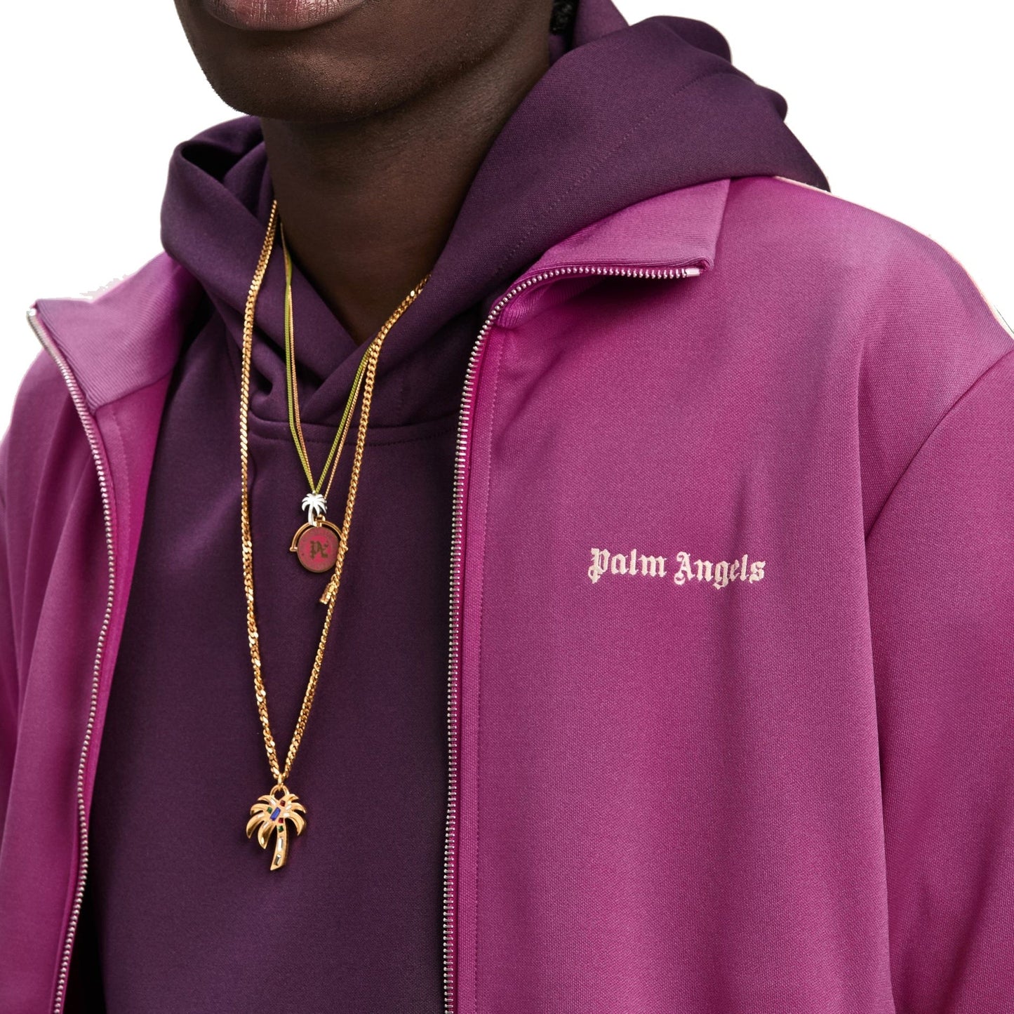 Palm Angels Logo Track Sweatshirt Men PALM ANGELS