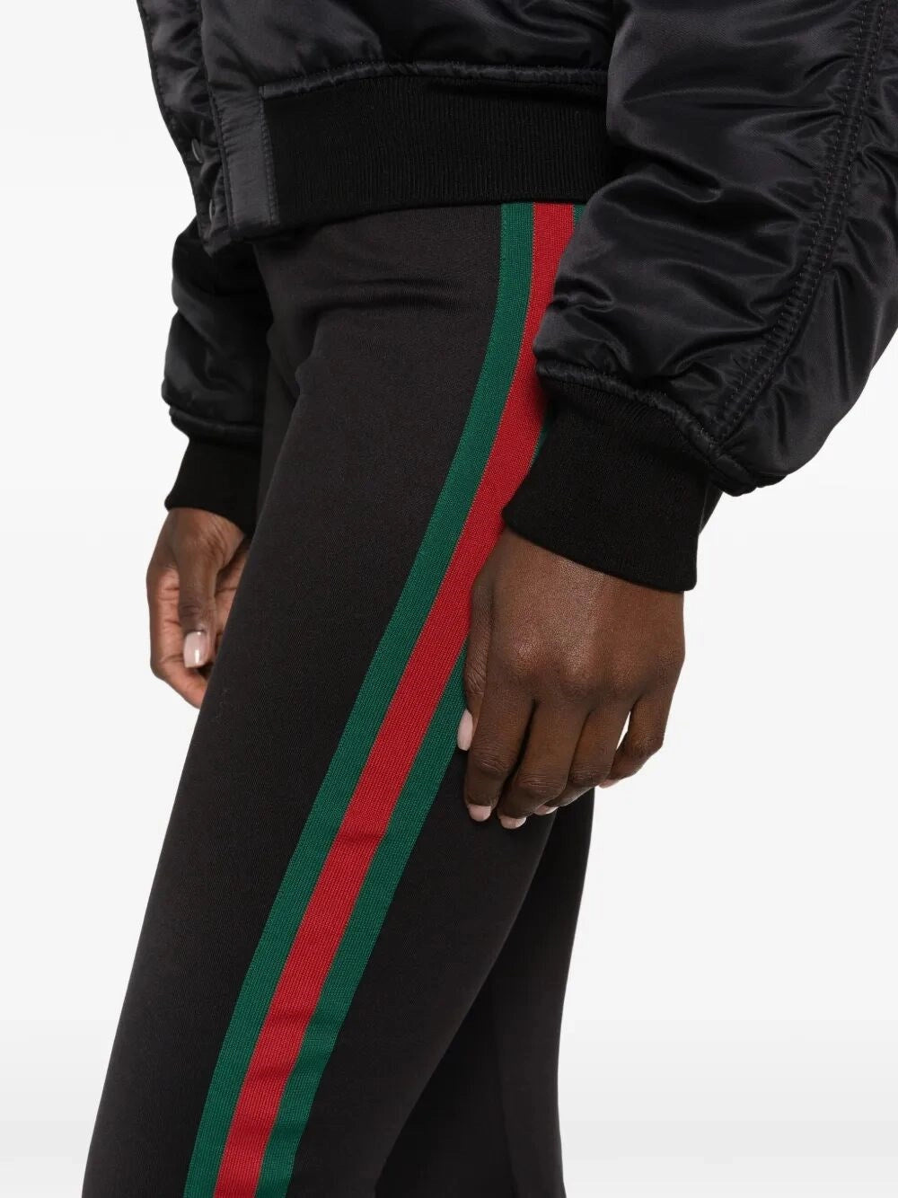 Gucci Women Technical Jersey Leggings With Web Insert GUCCI